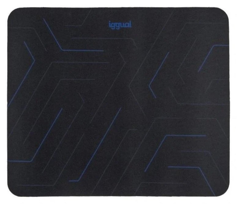 Alfombrilla iggual Hexa 1 noir bleu base antidérapante gaming