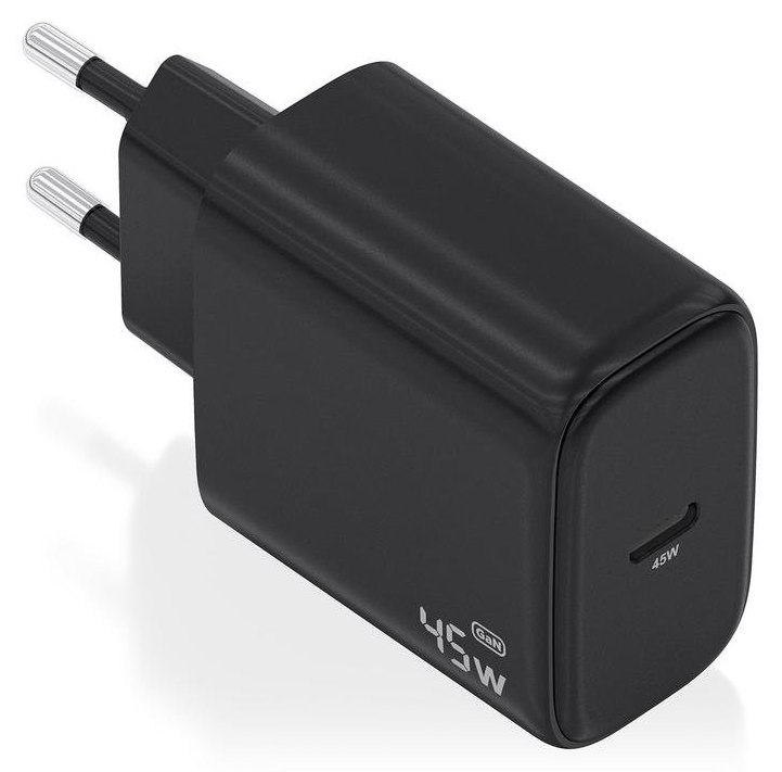 Chargeur GaN Aisens A110-0970 45W USB-C PD3.0 AI Protection Noir