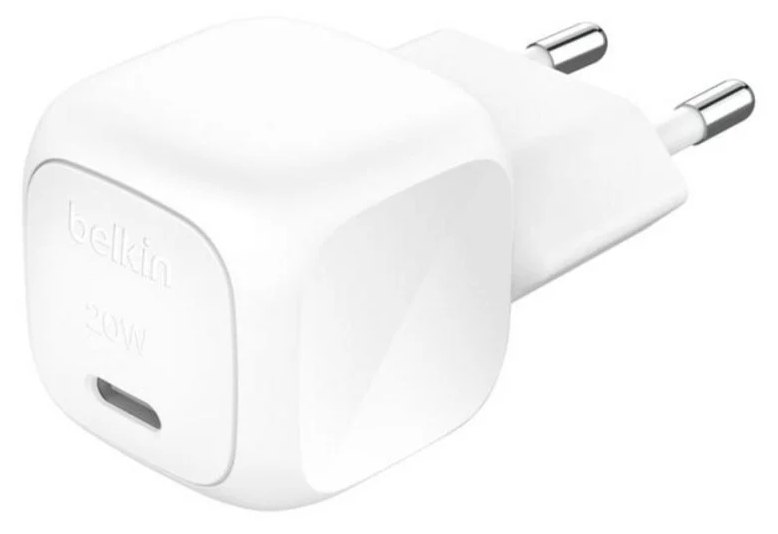 Chargeur Belkin WCA009KQWH 20 W USB-C Livraison Rapide Power Delivery Blanc