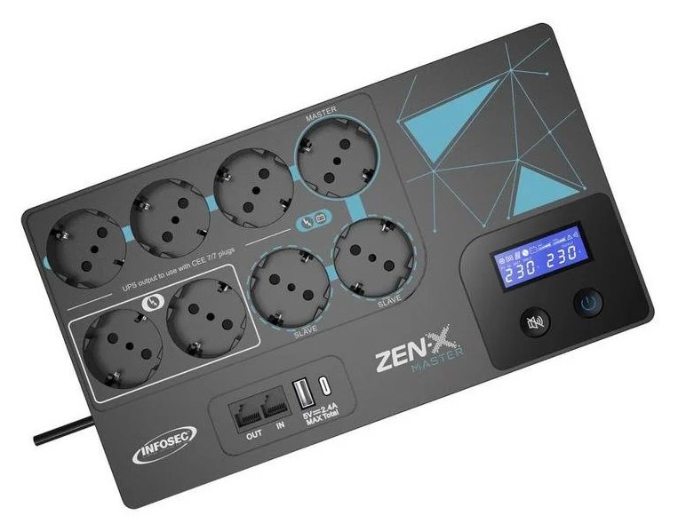 Sai Infosec 600VA Batterie Plomb Auto Eco 8 Prises Surtension