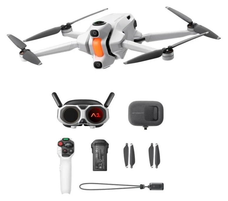 Drone INSTA360 Antigravity A1 Standard Bundle Blanc 55MP 8K 360 Grip Controller