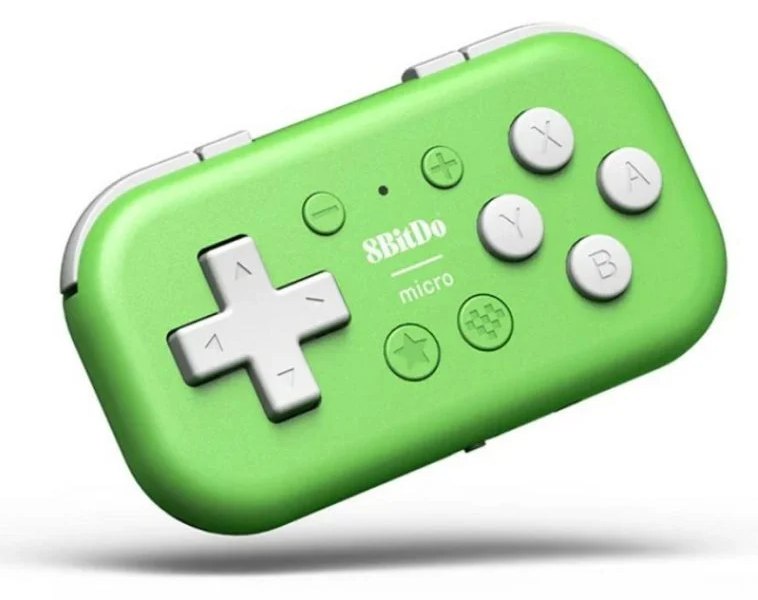 Manette 8BITDO Micro Sans Fil Vert Compatible Android Switch PC iOS USB-C