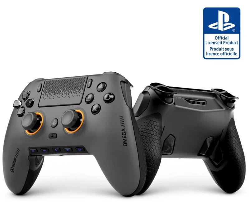 Manette SCUF Omega Gris Acier Sans Fil 11 Entrées Programmables PS5 PC