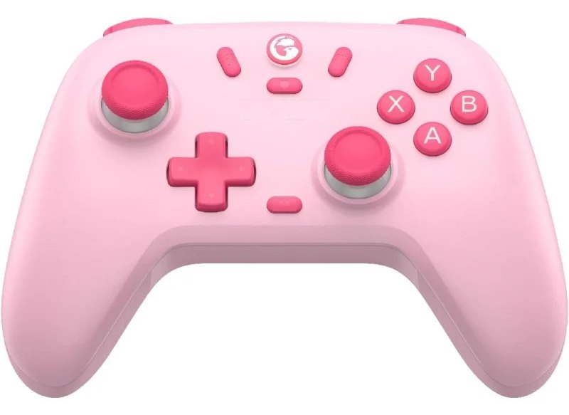 Manette sans fil Gamesir Nova Lite rose poudré, joysticks à effet Hall, turbo 20 Hz