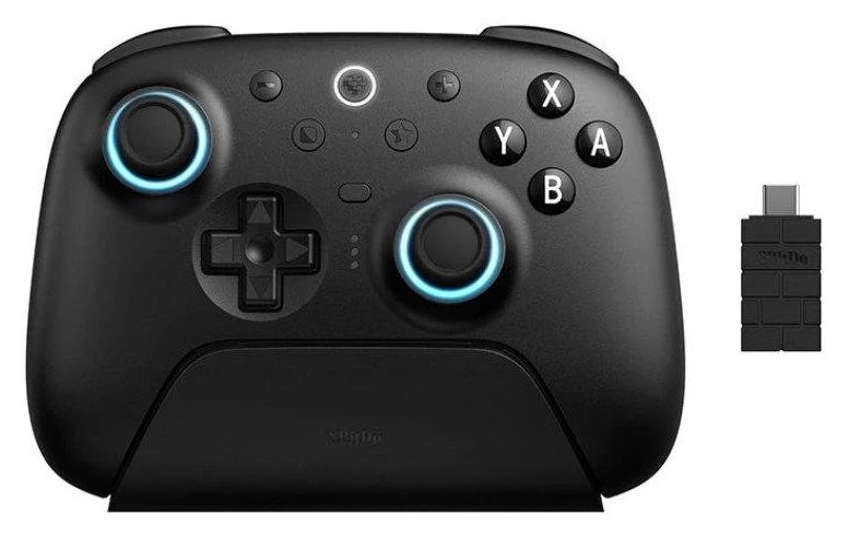 Manette 8BITDO Ultimate 2 Wireless BT Black Double Joysticks LED Switch PC