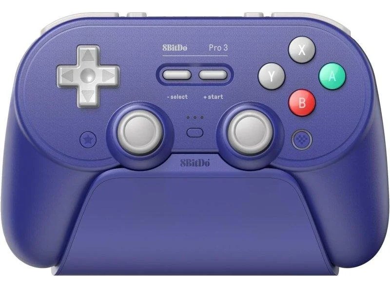 Manette 8BITDO Pro 3 Bluetooth Sans Fil/Filaire Violet Compatible Multi-Plateformes