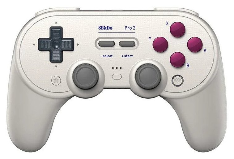 Manette 8BITDO Pro 2 Hall Effect Blanc Filaire USB Android Switch