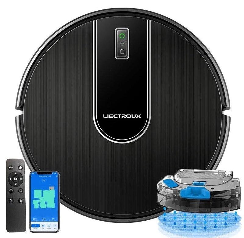 Aspirateurs Robots et Laveur Liectroux N7S-u Navigation Intelligente 6.000 Pa Contrôle Vocal