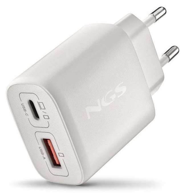 Chargeur NGS EON 45W GaN USB-C PD PPS USB-A QC3.0 Compact Universel