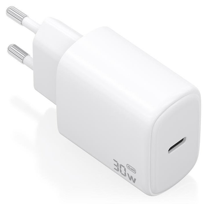 Chargeur Aisens A110-0975 GaN 30W USB-C PD3.0 Charge rapide blanc