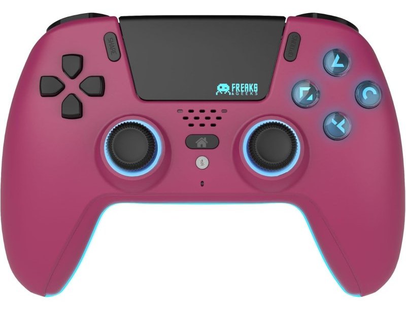 Manette de jeu Trade Invaders Cherry Red Bluetooth PS5 LED 12,5H