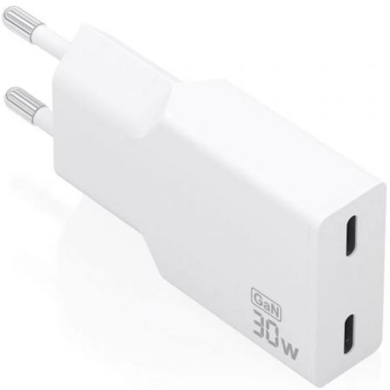 Chargeur Aisens A110-1003 GaN 30W 2XUSB-C Blanc Charge Rapide