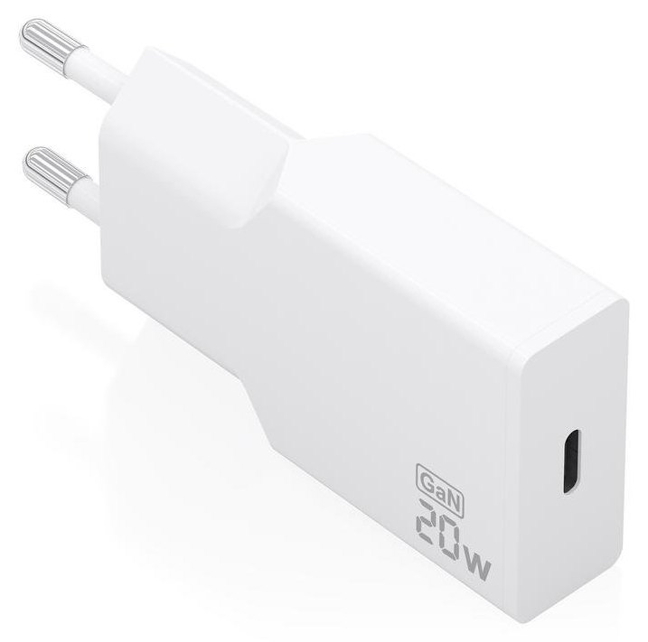 Chargeur Aisens Ultra Fin GaN 20W USB-C PD3.0 Blanc
