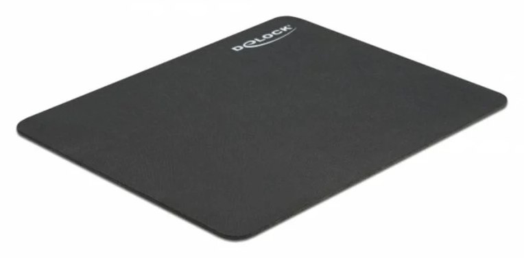 Tapis de souris Delock noir 220 x 180 mm avec base antidérapante