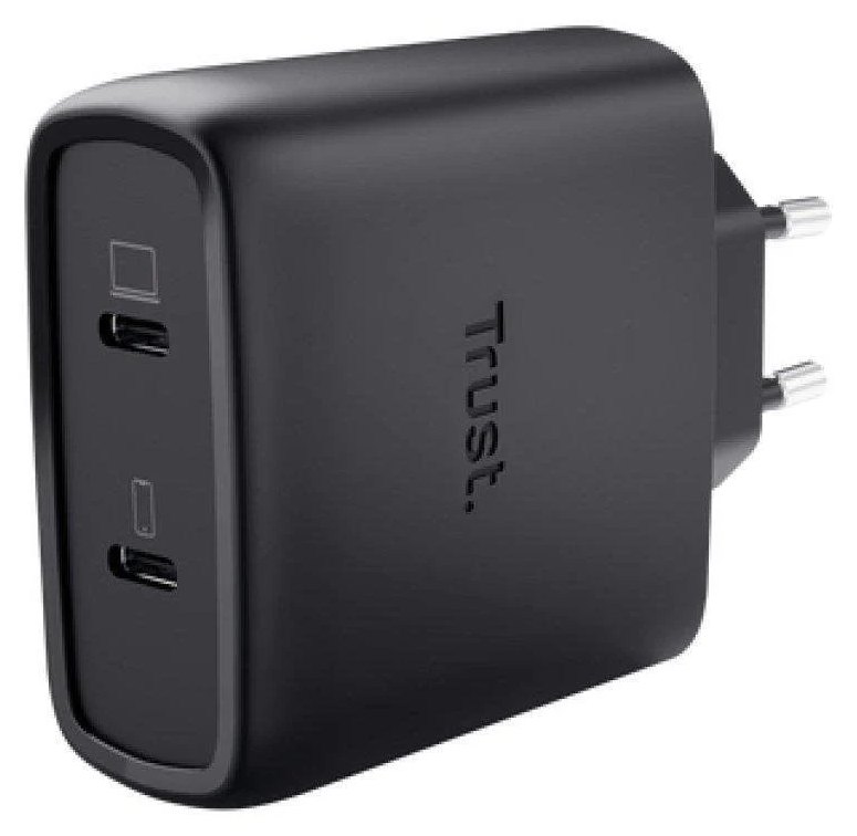 Chargeur Trust Maxo 65W GaN 2 ports USB-C compact