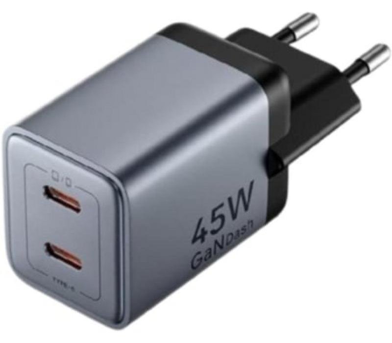 Chargeur Mur GaN Vention TZ-FCDH0-EU 45W USB-C + Cable USB-C 1M