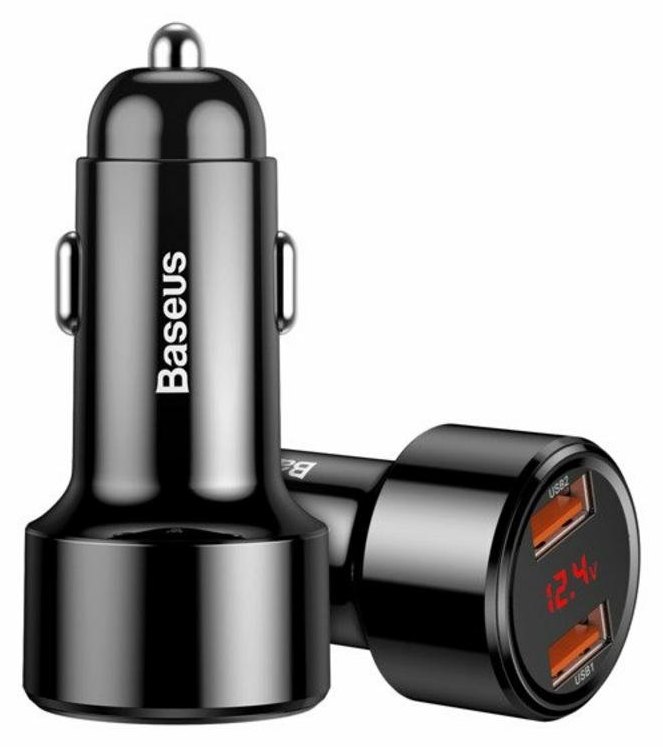 Chargeur Voiture Baseus CCMLC20A-01 USB 45W Charge Rapide Noir