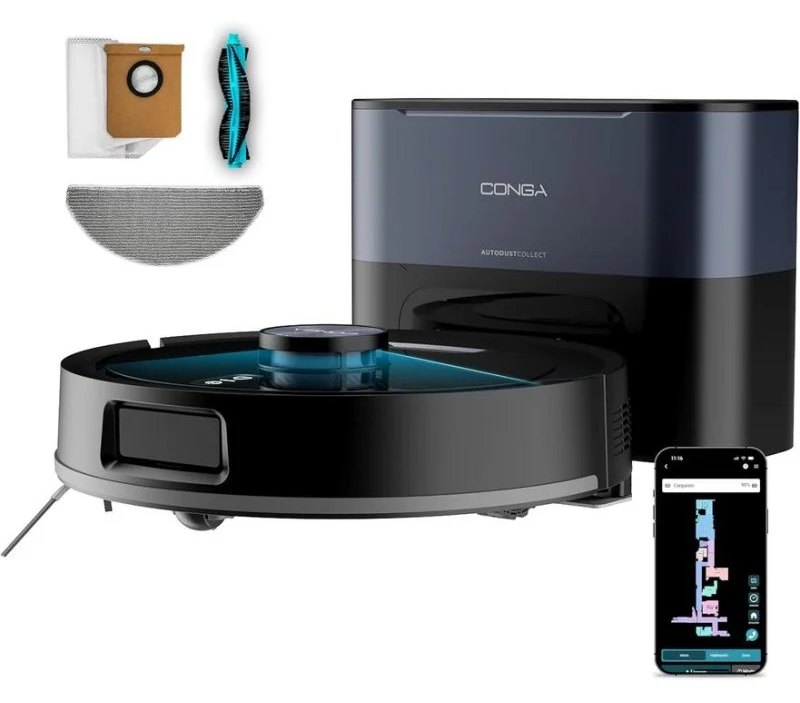 Aspirateur Robot Cecotec Conga Y50 Neo avec Vidage Automatique Navigation Laser 13000 Pa