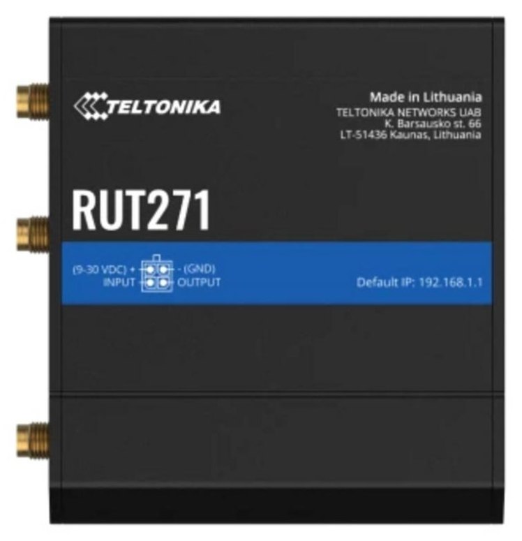 Router Teltonika RUT271 4G LTE 100 Mbps Wi-Fi 4 Industriel Noir
