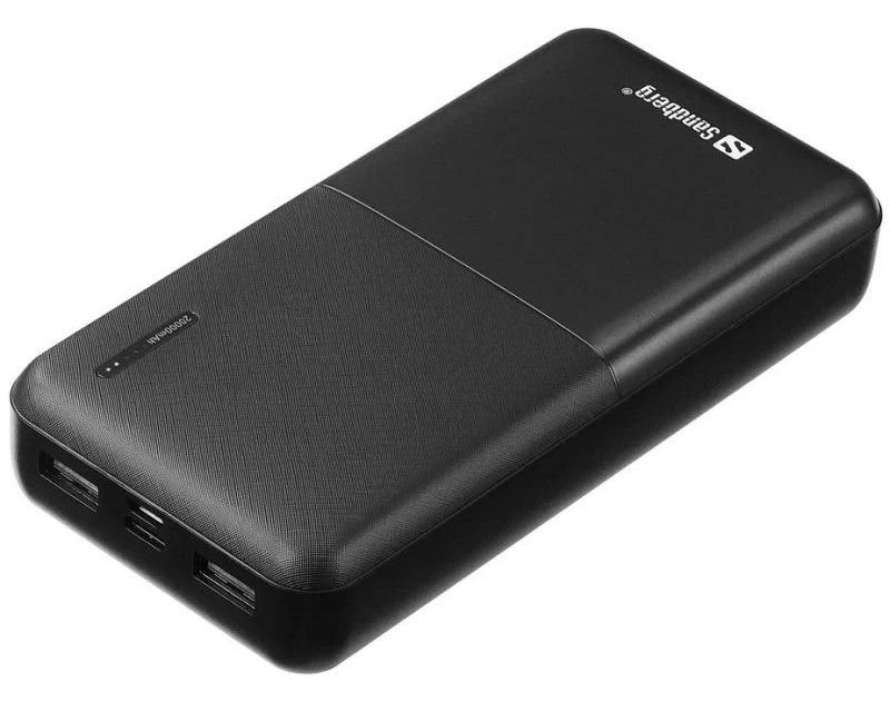 Batterie Externe Sandberg Saver Powerbank 20000 mAh USB-C et USB-A Noir