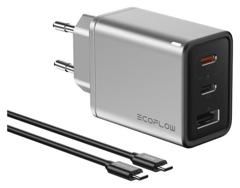 Chargeur EcoFlow RAPID 65W GaN Intérieur Plata Universel