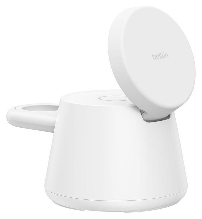 Chargeur Belkin WIZ052KQWH 45W QI2.2 3 Dispositifs Sans Fil Blanc