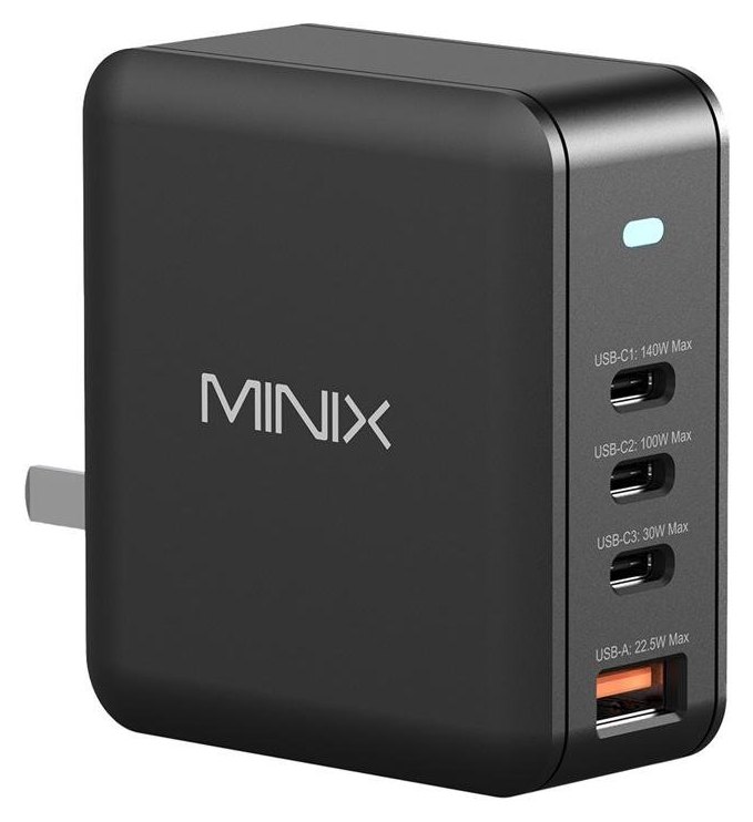 Chargeur Mur Minix P165 GaN 165W 3X USB-C et 1X USB-A