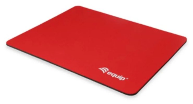 Alfombrilla para ratón EQUIP 245013 Roja 180 x 220 mm Base Antiderrapante