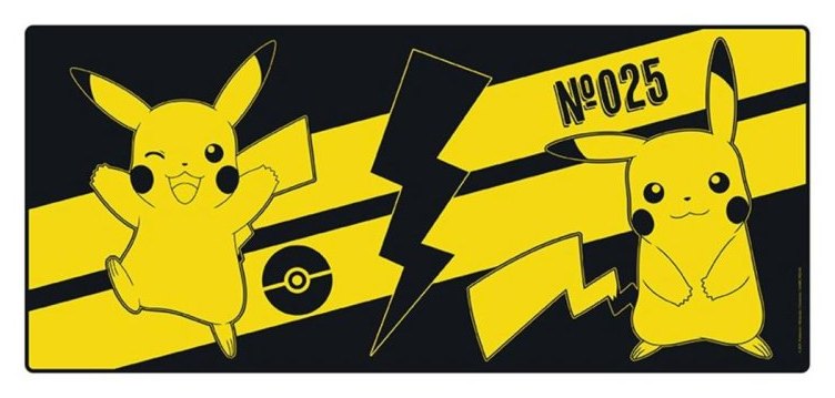 Tapis de souris ABYstyle Pokémon XXL 900 x 400 mm Noir et Jaune