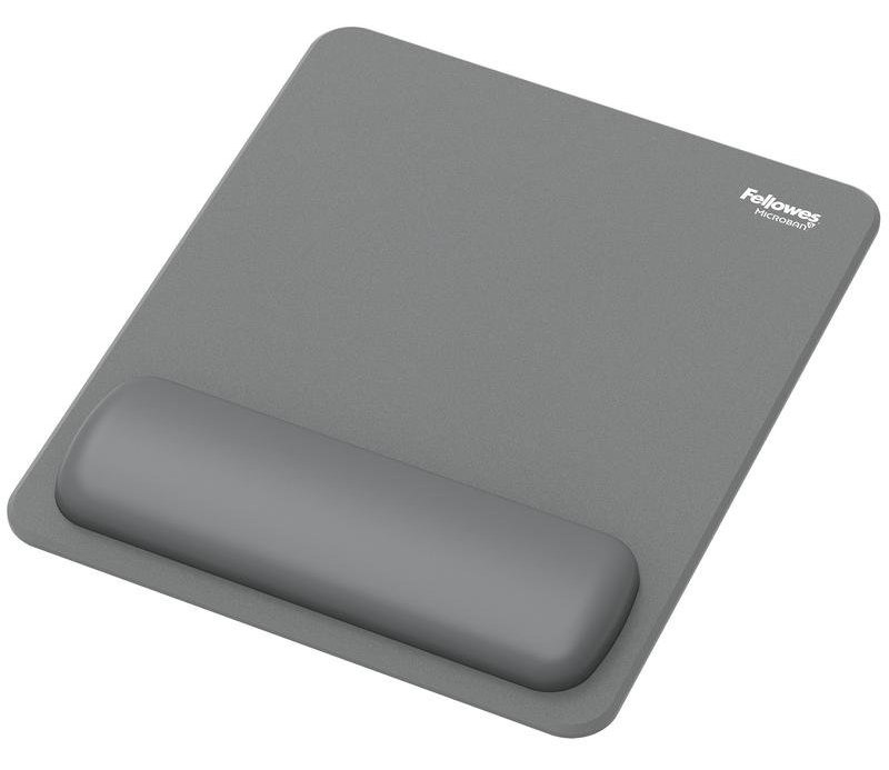 Tapis de souris Fellowes Breyta avec repose-poignets gris