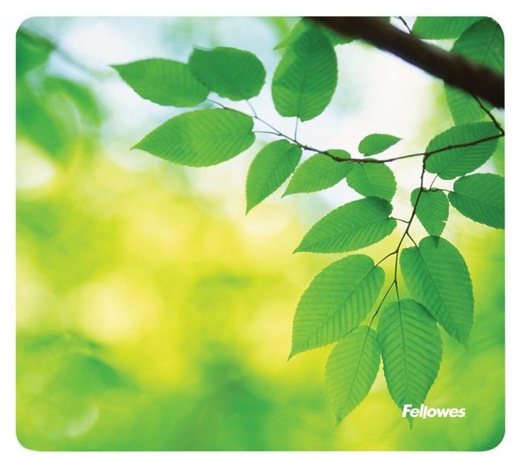 Alfombrilla para ratón Fellowes Earth Series Vert 229 x 203 mm Base Antidérapante