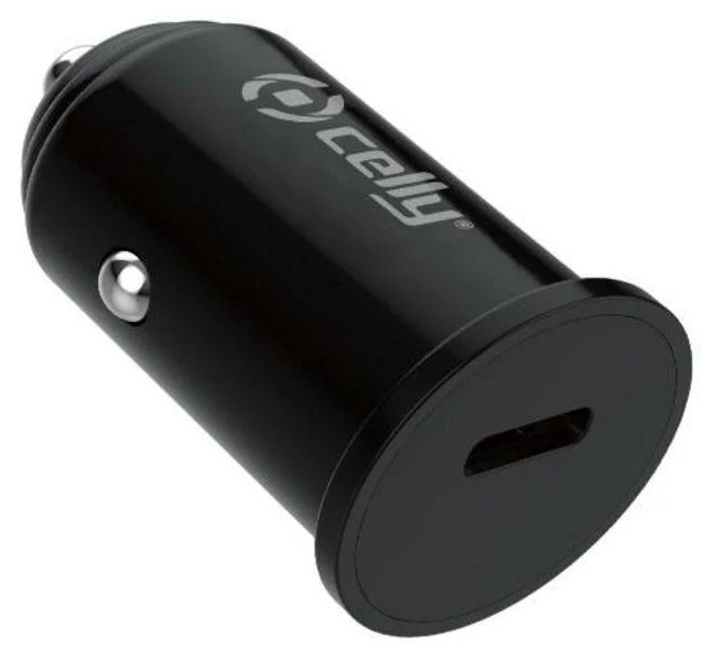 Chargeur Voiture USB-C 20W Celly Noir