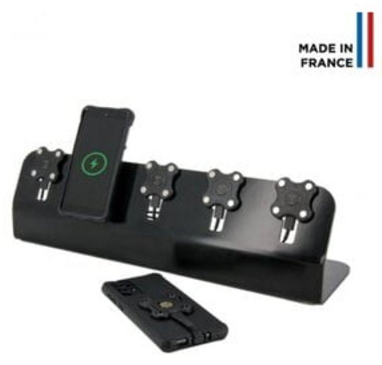 Cargador Inalámbrico Mobilis 020010 120W 6 Ports USB-C GaN Noir
