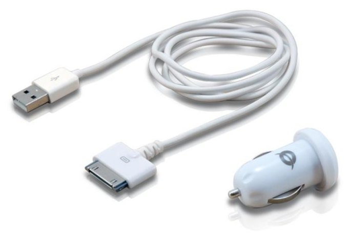 Chargeur Voiture 2 Ports USB 5V Blanc Conceptronic CUSBCAR2ASET