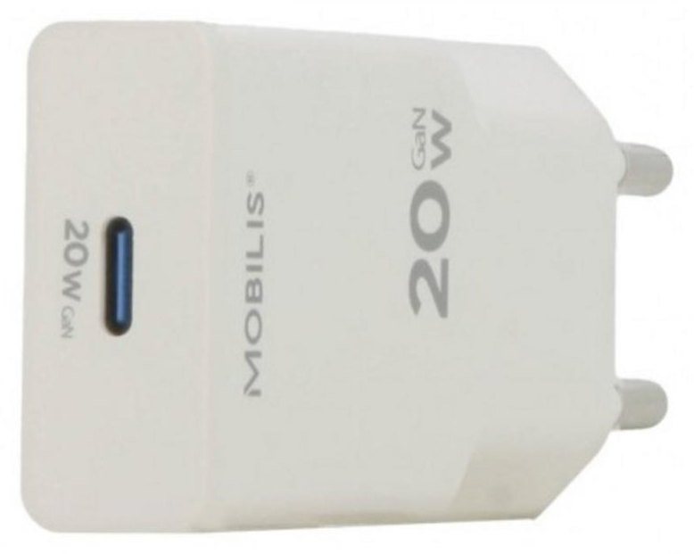 Chargeur USB-C 20W GaN Mobilis 020025 Universel Blanc
