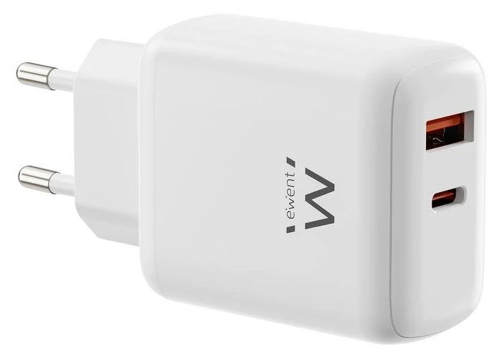 Chargeur Ewent EW1329 45W USB-C PD et USB-A QC 3.0 GaN