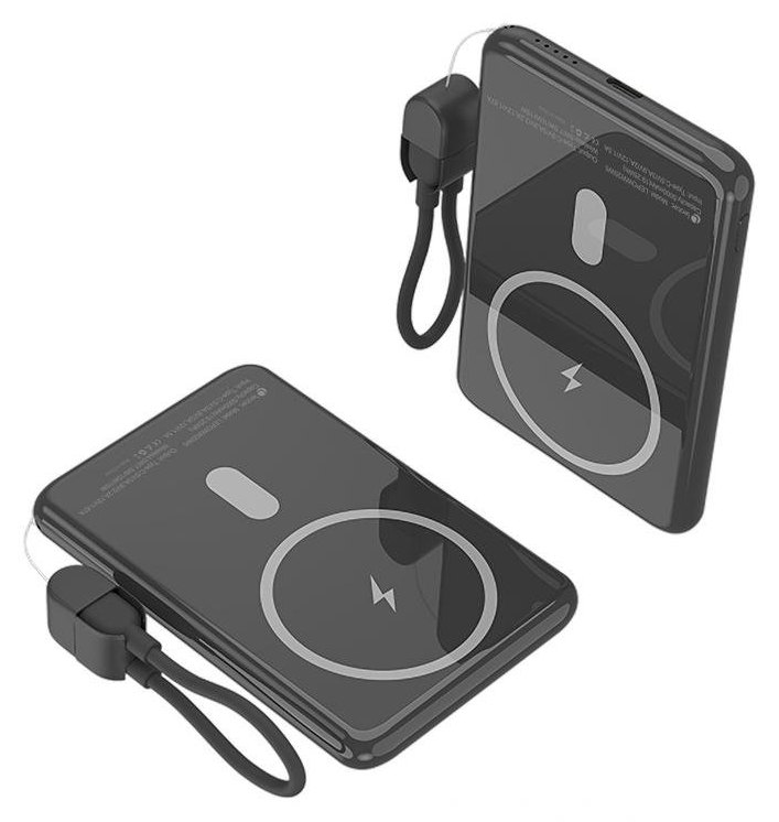 Chargeur de batterie externe Leotec 5000 mAh 20W Sans fil Noir