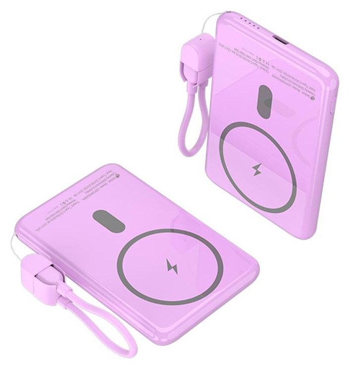 Chargeur de batterie externe Leotec 5000 mAh 20W Rose