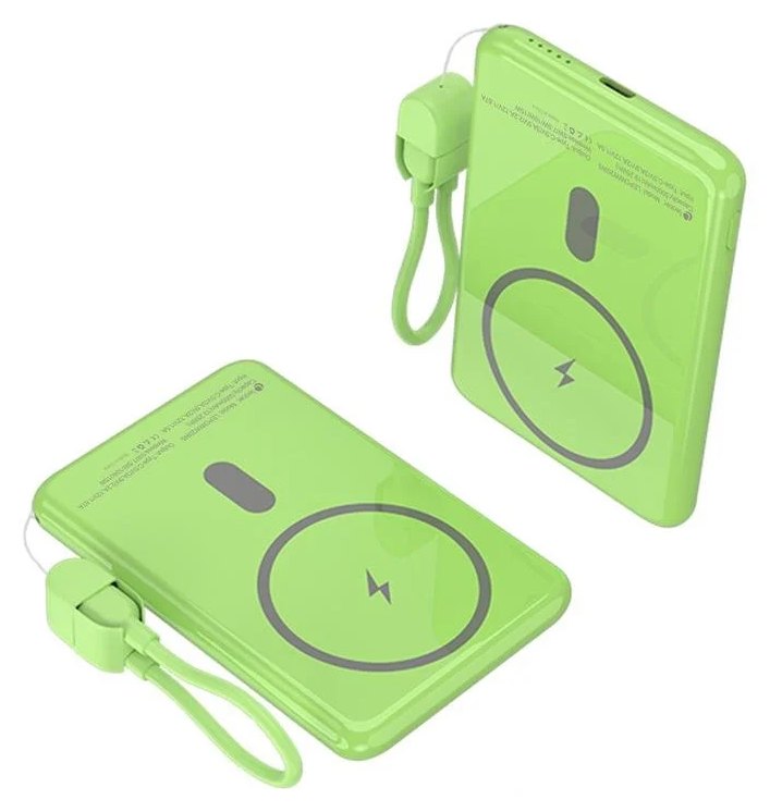 Chargeur de batterie externe Leotec 5000 mAh 20W Vert