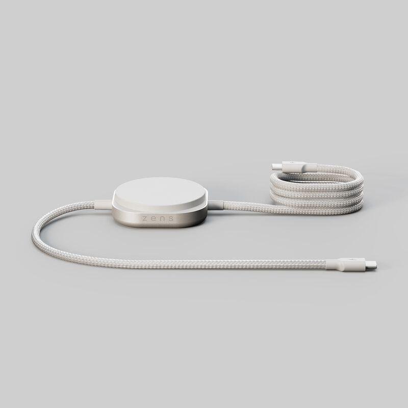 Cargador Inalámbrico ZENS QI2 USB-C Blanc