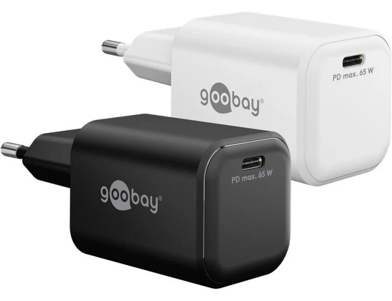 Chargeur USB-C GaN 65W Goobay 79155 Intérieur Noir