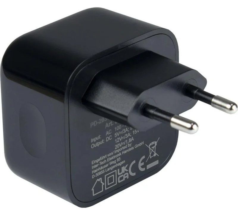 Chargeur USB-C Inter-Tech PD-2036 36W Noir