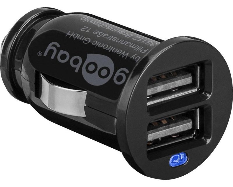 Chargeur Auto Goobay 44177 2 Ports USB 5V Noir
