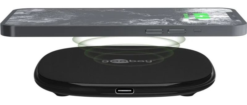 Chargeur Sans Fil Goobay 64675 15W Noir pour Apple