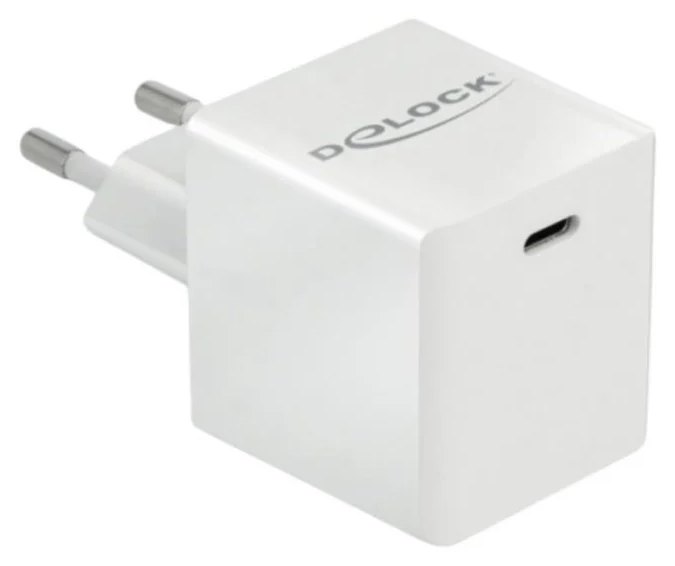 Chargeur USB-C PD 40W Delock GaN Intérieur Blanc
