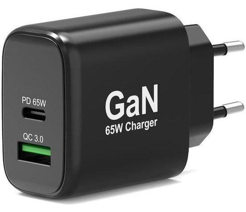 Cargador de Pared GaN 65W USB-C PD + USB-A Port Designs 902104EU