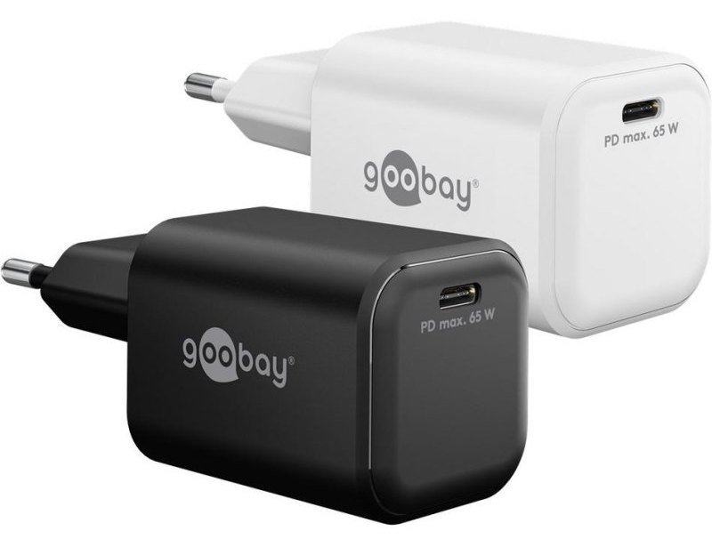 Cargador USB-C 65W GaN Goobay 79156 Blanc Universel