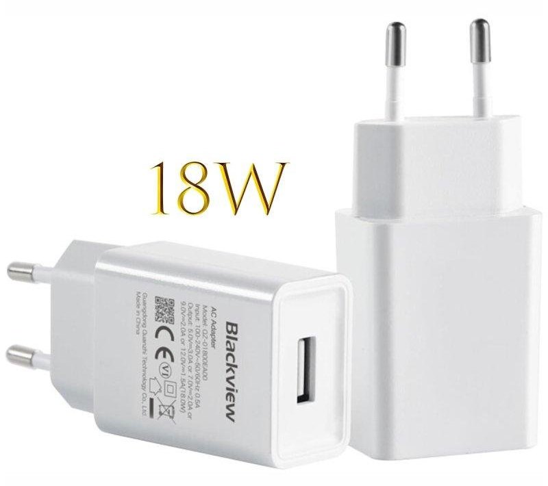 Chargeur USB-C 18W Blackview Carga Rápida 3.0