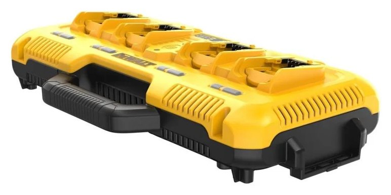 Chargeur rapide quadruple DeWalt DCB104-QW pour batteries Li-Ion XR et FLEXVOLT
