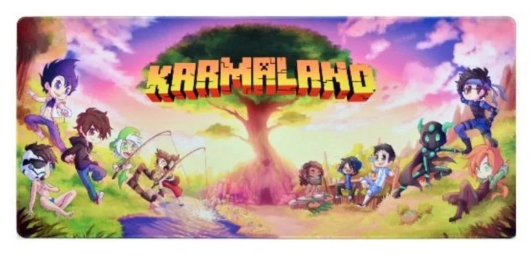 Tapis de souris gaming XXL Maillon Technologique Karmaland surface microfibre